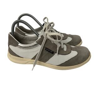 Mephisto Runoff Shoes Womens Size 8 Gray White Comfort Sneakers